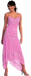 Clearance - Lilac Tropical Party Dress <br> Floral Patterned
