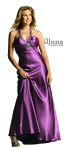 Purple Halter Prom Dress <br> Illusion Back Beaded 6177