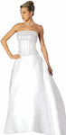 Wedding Dress Corset Satin Skirt