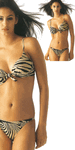 Clearance - Push-Up-Bra Bikina <br> Swimwear Zebra Print