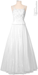 OUT OF STOCK - Wedding Dress Satin Organza <br> Lace Up Back