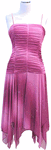 Final Clearance - Stretch Lilac Fuschia <br> Prom Dress Ombre Ruched Latin