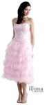 Corset Tea Prom Dress <br> Baby Pink Pouf Skirt