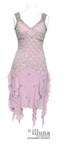 Final Clearance - 1920s Beaded Silk <br> Pink Flapper Cocktail Sue Wong