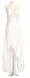 Clearance - Wedding Dress Sparkle <br> Ivory Ice Burst Beaded Chiffon